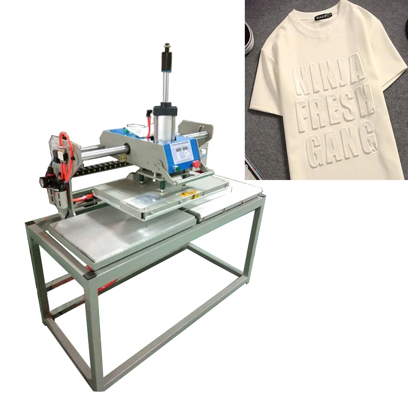 New 16x20 Leather Hydraulic Embossing Tshirt Printing Hot Stamping