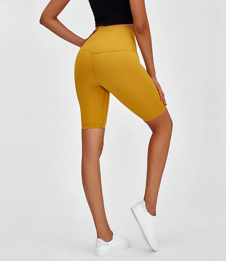 Knee Length Spandex Ladies Yoga Compression Running Wear Women Biker