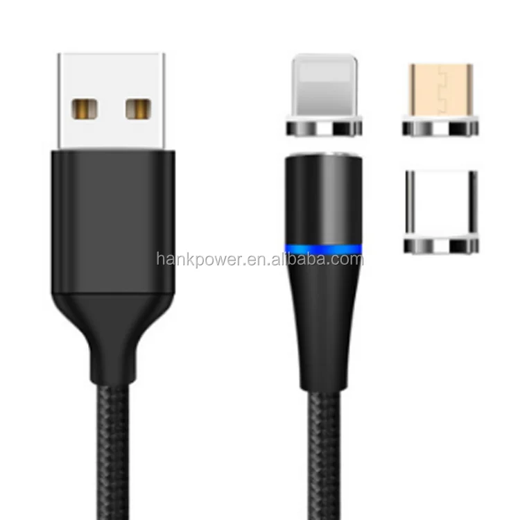 Free Shipping Mobile USB Data Cable 3A Strong Magnetic Fast Charging Data Sync Cable For IOS/Android/USB C - ANKUX.COM