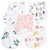 Print 70% Bamboo 30% Cotton Burp Cloth Absorbent Rag,Burp Cloth Muslin