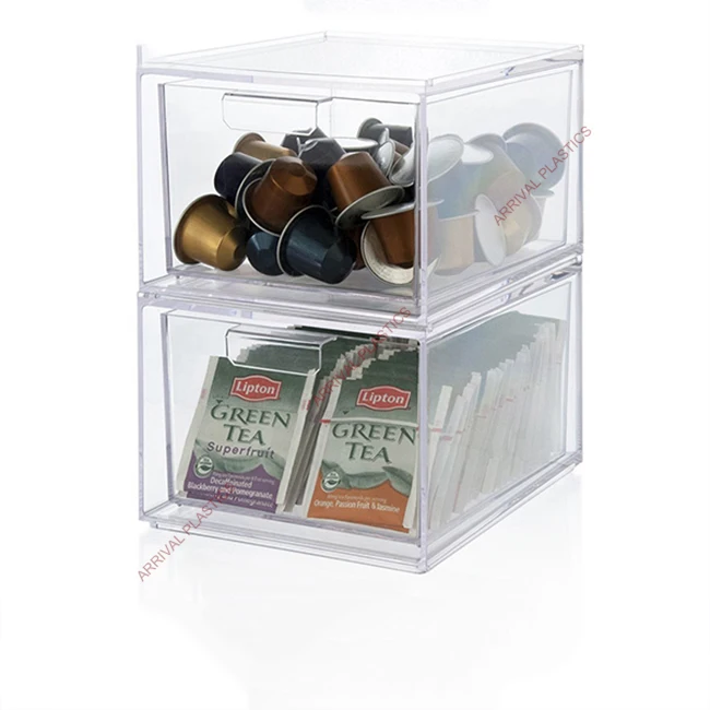 Download Acrylic Tea Box Organizer Coffee Capsule Holder Tea Bag ...