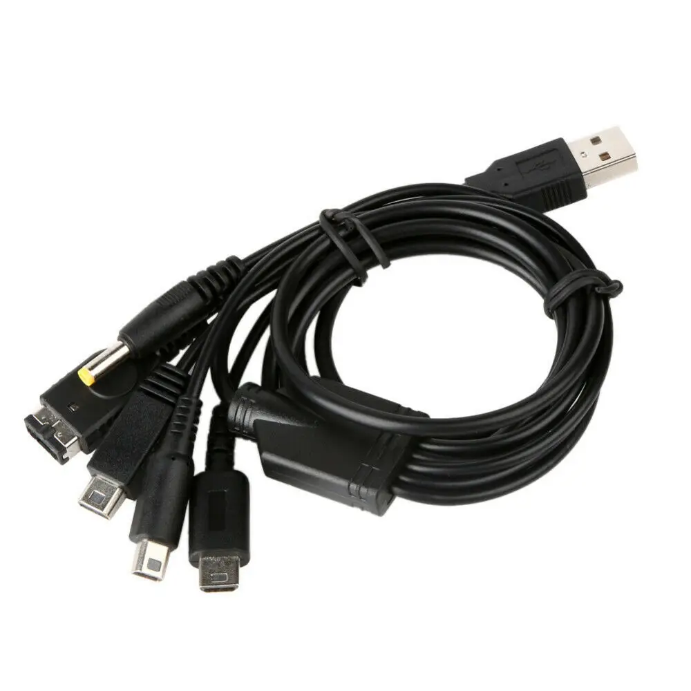 Wholesale 5 IN 1 Charging Cable For DS Lite/3DS/GBA SP/PSP/WII U USB Cable Cord 1.8m From m.alibaba.com
