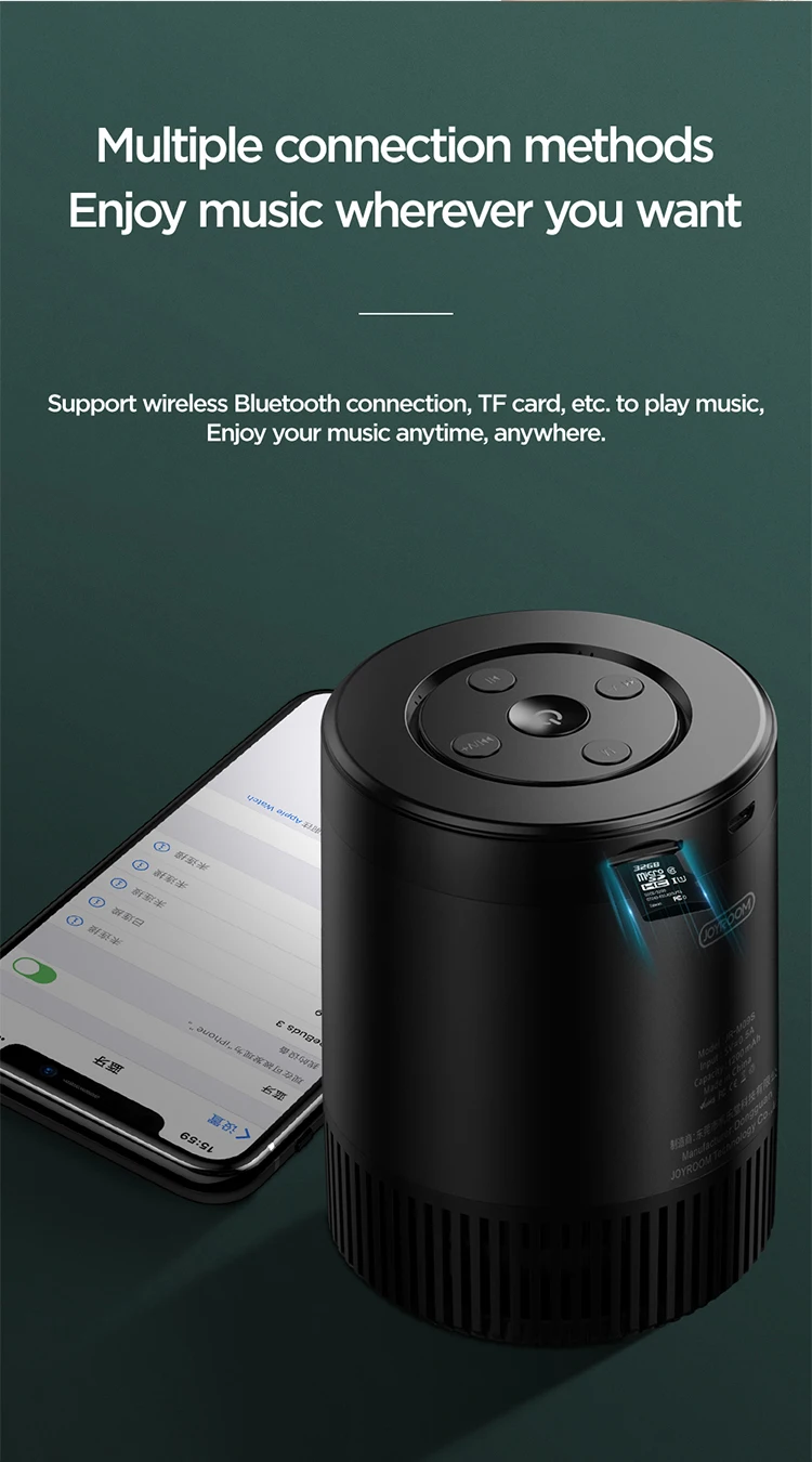 Joyroom Portable Wireless Bluetooth Speaker Mini Sound With Mirco phone TF Function - ANKUX.COM
