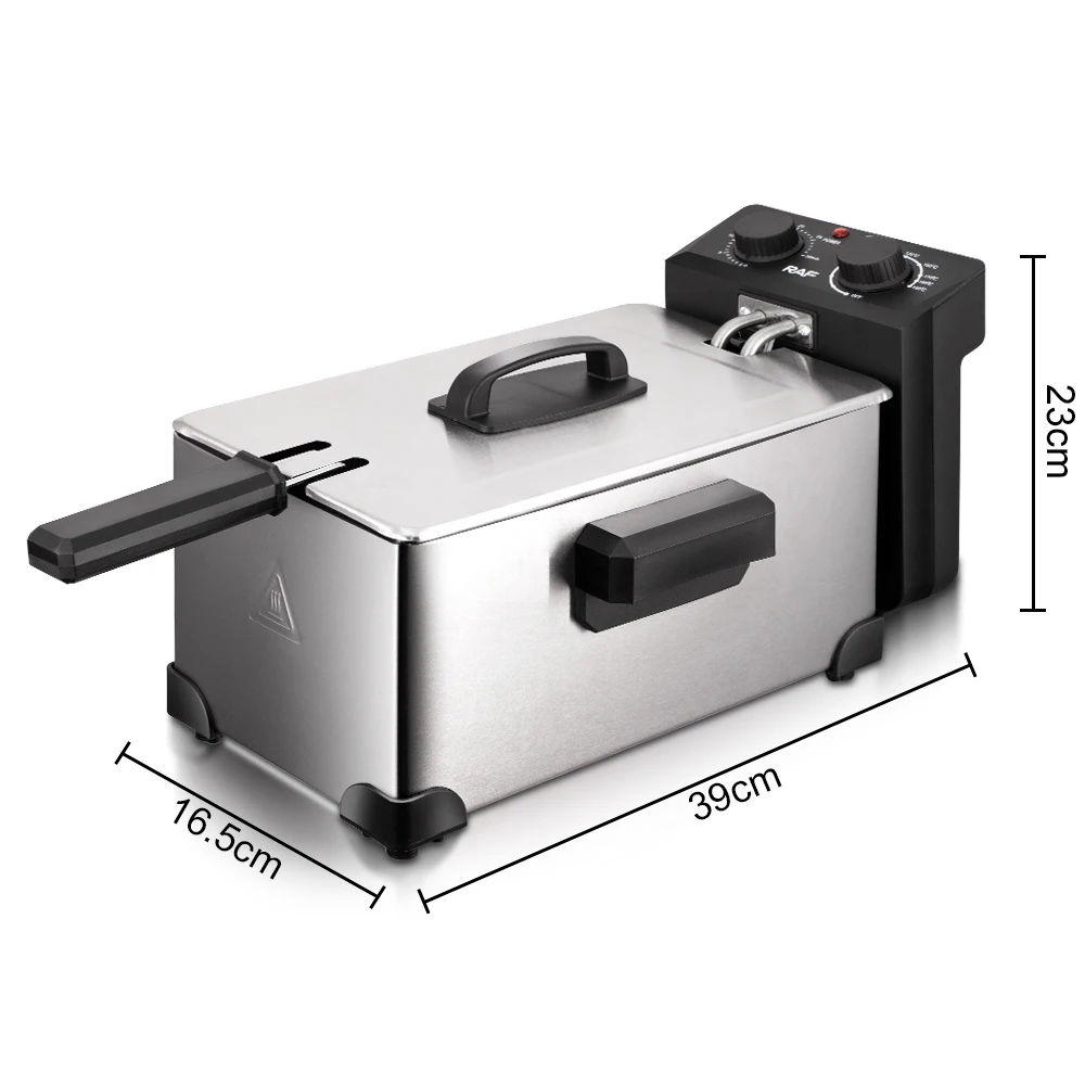 3 Liter 2000w Sectional Temperature Control Antiscalding Design Electrical Deep Fryer Buy 3