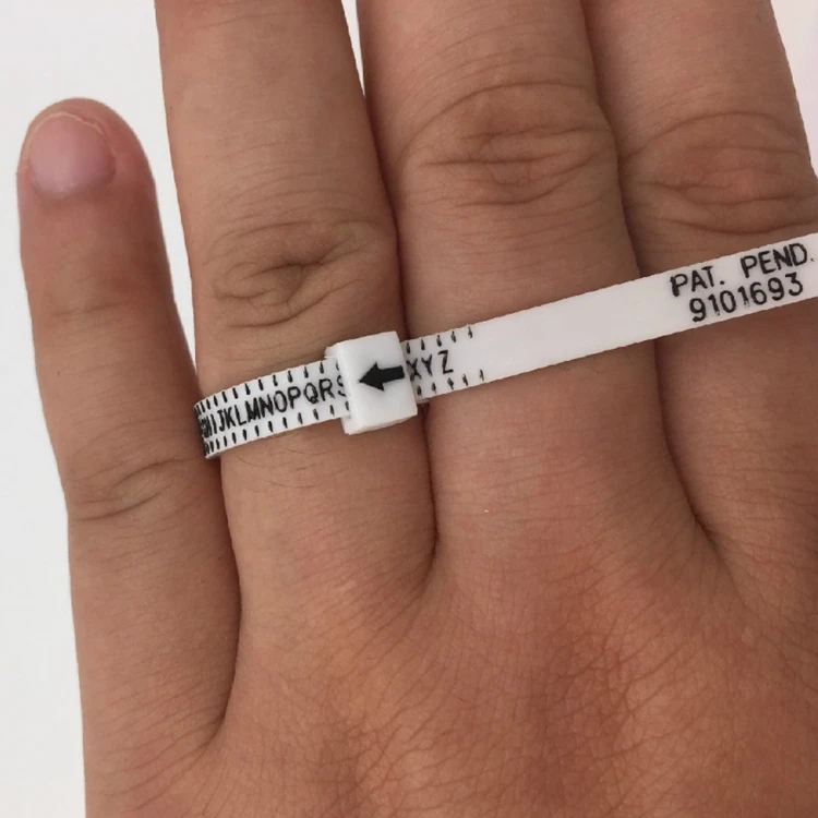 US/UK Standard Gauge Tool Loop Jeweler Jewelry Measurement Ring Finger Sizer 