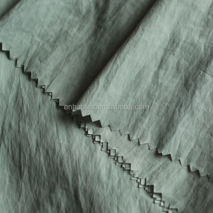 Full Dull 310t 40d Nylon Crepe Fabric Wrinkle Nylon Fabric Windbreaker