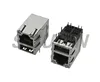 right angle single port rj45 connector with a stacked usb