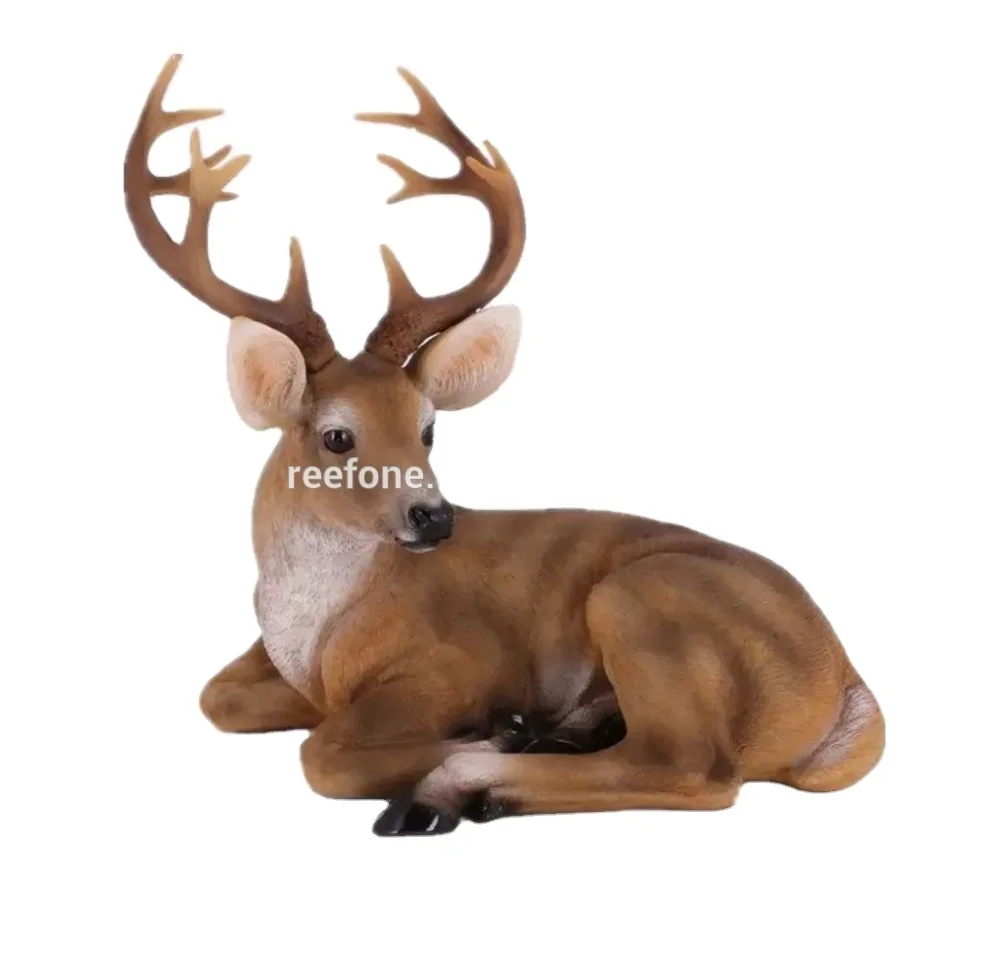 resin reindeer statue