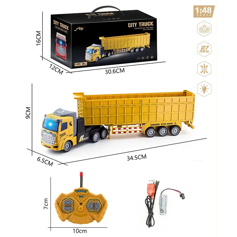 truck trailer rc dump truck kit