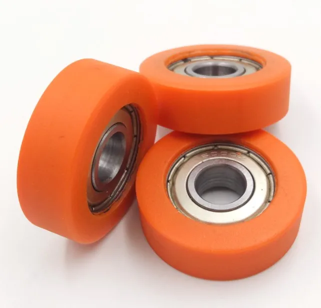 Pom Nylon Pu Plastic Bearing 6000zz Pu Rubber Coated Ball Bearings