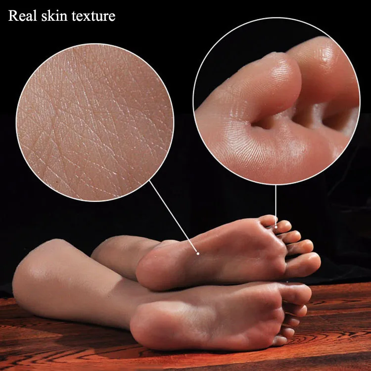 xinji lifelike realistic silicone feet male