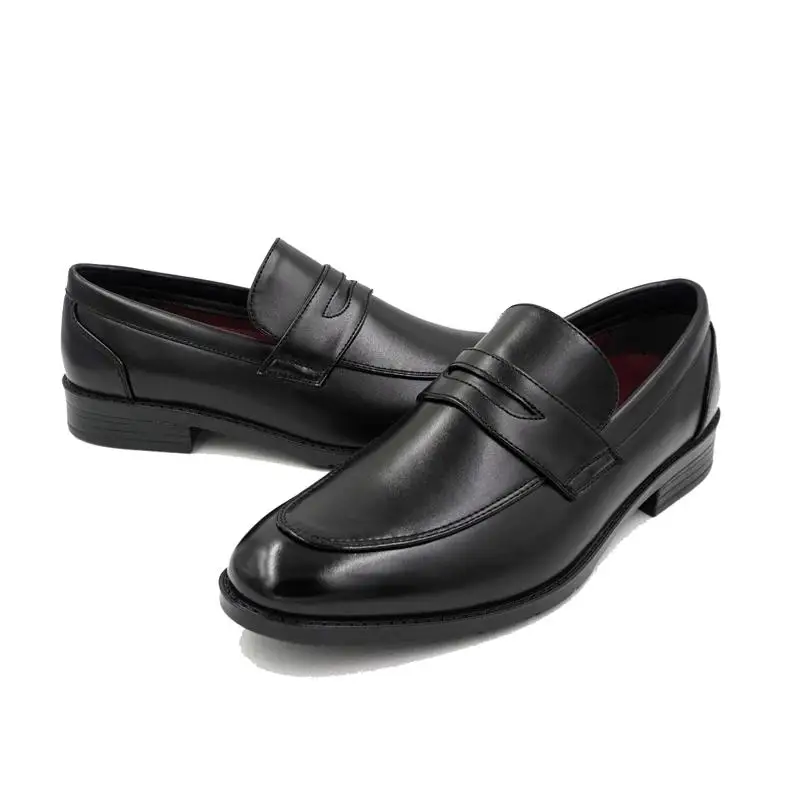 men black casual flat slip on dress dressing formal business shoes for boys