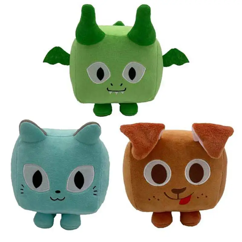 Pet Simulator X Big Cat Plush Toy Square Dragon Plush Doll Square Cat ...