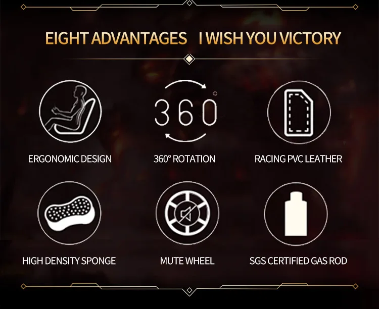 new design swivel racing office computer game chairs pu leather lol gaming chair