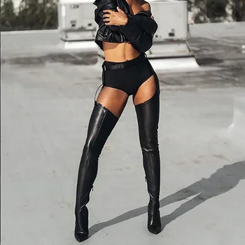 girl in thigh high boots
