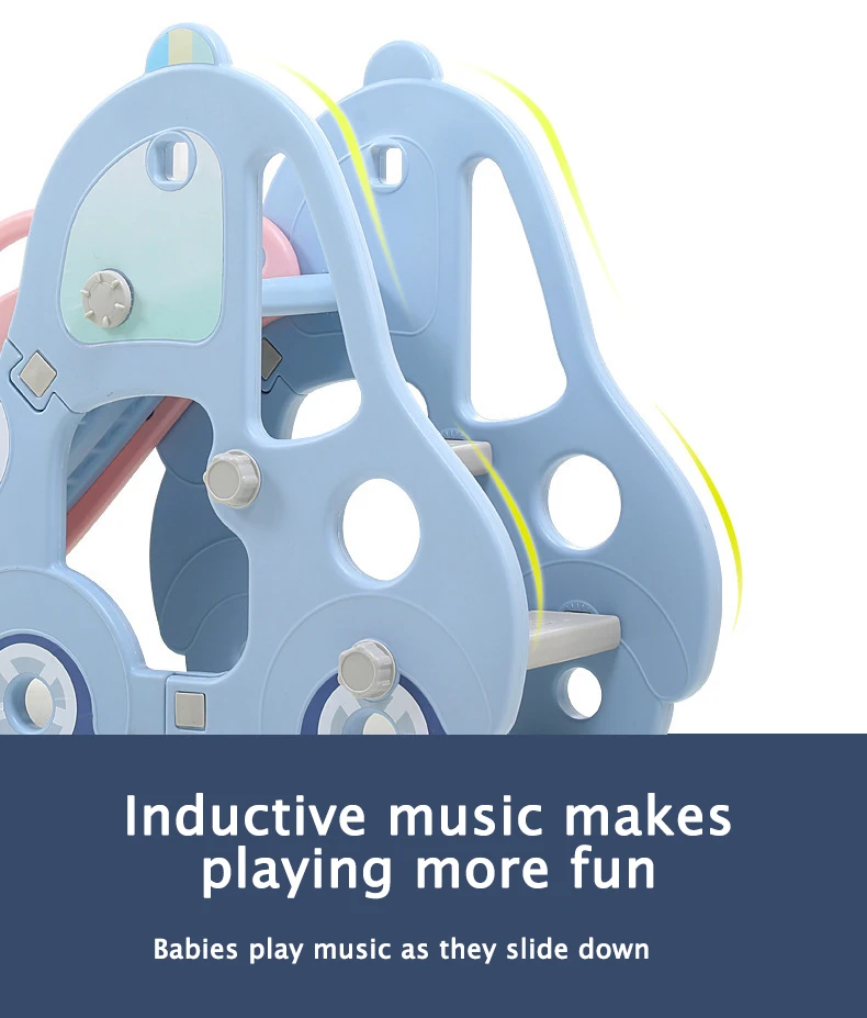 Feelkids Indoor Multi-Combination Baby & Kids Playhouse with Plastic Slides factory