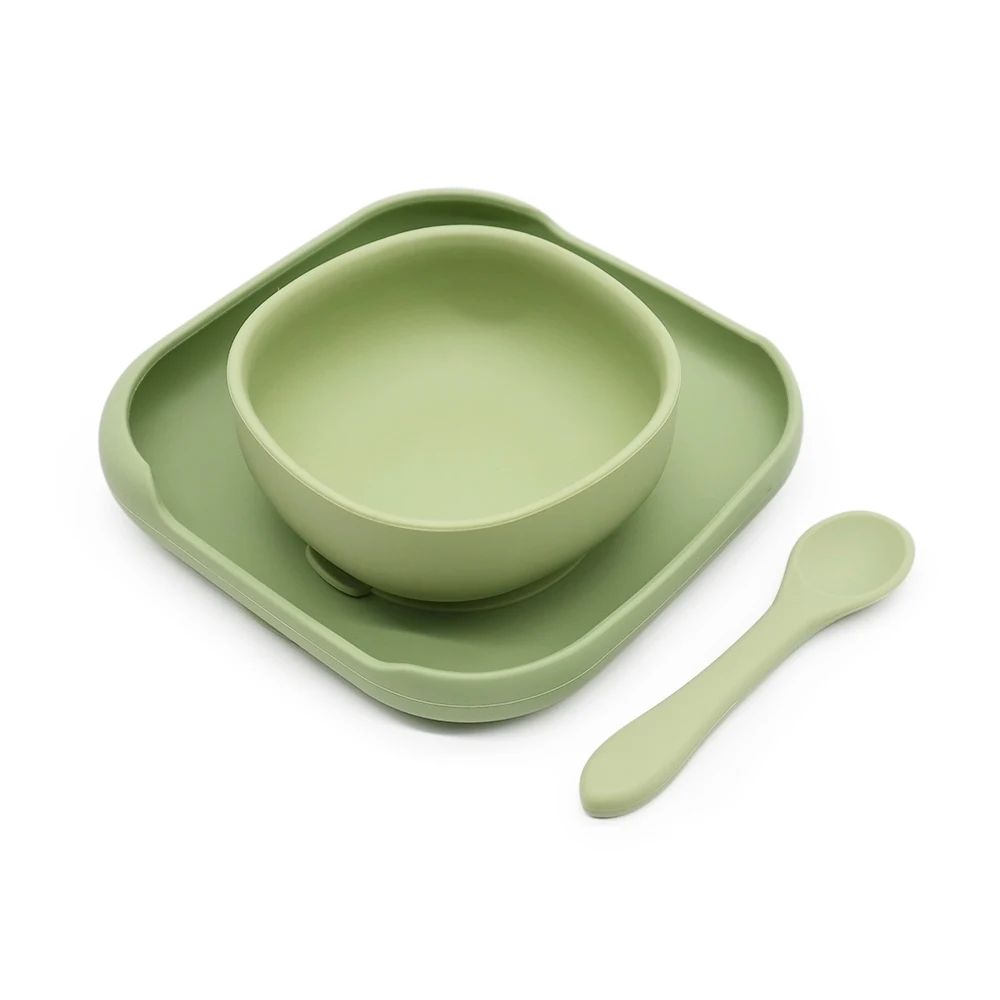 China Baby Feeding Bowl And Spoon Spill Proof Factory l Melikey