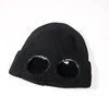women windproof glasses Stacking Knitted Hats Women Personality Ski Cap