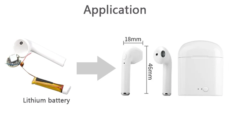 302448 3.7 V 300mah Lithium Polymer Rechargeable Battery Bluetooth Headphone Battery 1