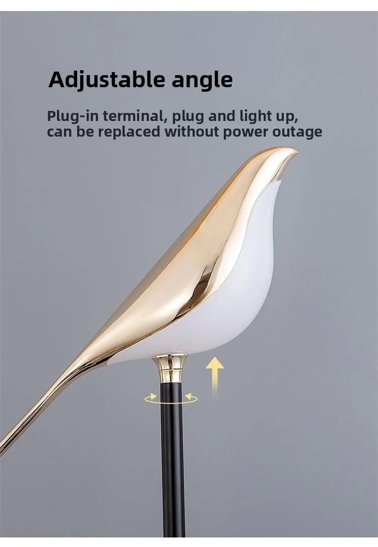 product cuckoo bird shape wall lamps light luxury home decor led wall sconce postmodern design indoor decorative wall lights lighting-11