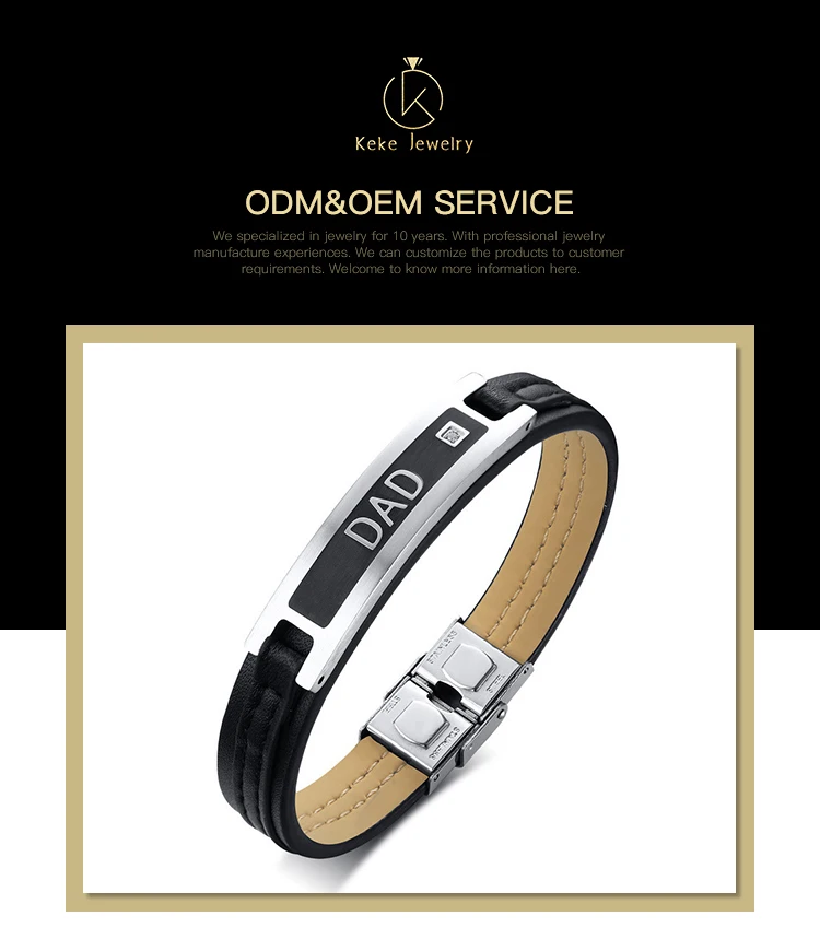 Keke Jewelry Top sterling silver feather bracelet company for men-2