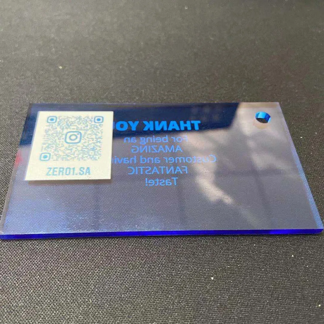 Neon Acrylic Laser Engraved Business Cards Buy Engraved Business