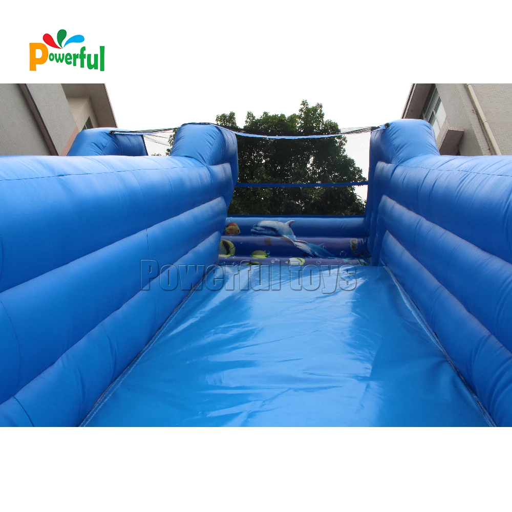 Kids commercial giant inflatable water bouncer slide with pool
