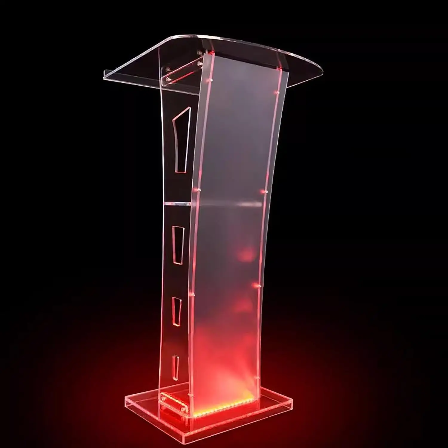 Modern Lecterns Pulpits Acrylic Podium Stand With Wide Reading Surface ...