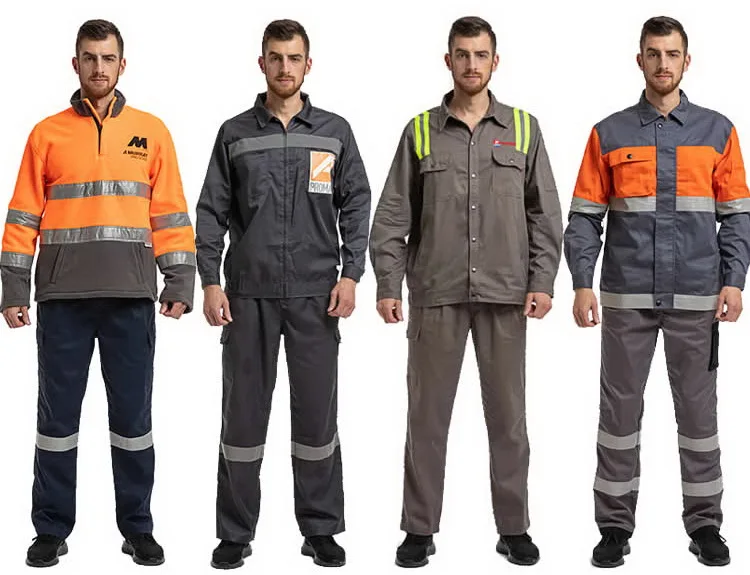 Custom Made Men 100 Cotton Waterproof Safety Mechanic Industrial Fr