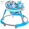 simple Foldable Baby Walker / Toddler Seat Musical Play Tray Toy / First Steps Learn Tools walker cheap price for wholesale