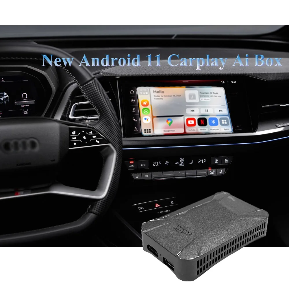 CarSmart 4GB RAM 128GB ROM Android Auto & CarPlay Wireless Box for