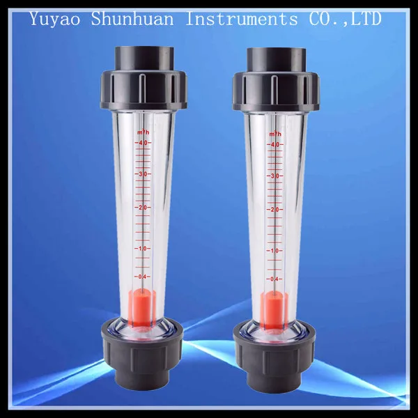 Ymiko Flowmeter Water Flow Meter Plastic Tube Type 100-1000L//H Water Flow Meter Flowmeter LZS-15