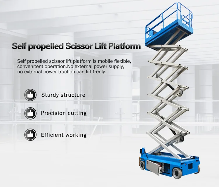 6m 8m 10m 12m 14m Aerial Work Platform Full Automatic Lift Portable
