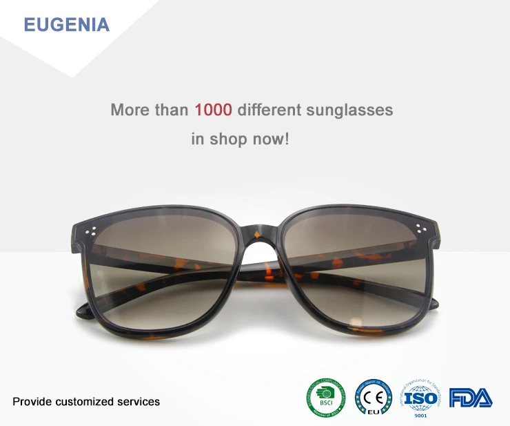 EUGENIA 2020 New Design Square Retro Multicolor Women Oversize Sunglasses