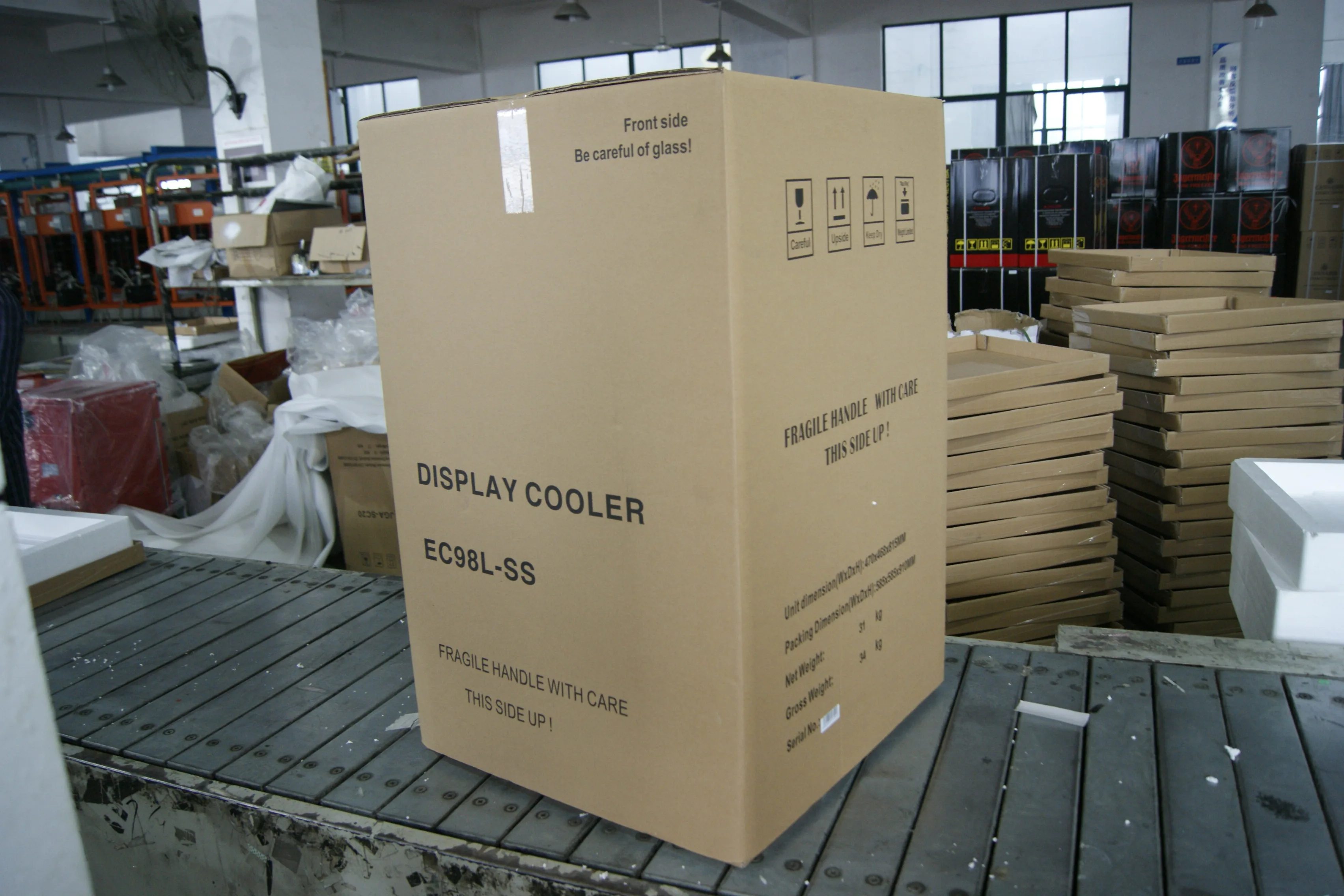 98 升显示器冷却器啤酒冰箱玻璃门 ce cb