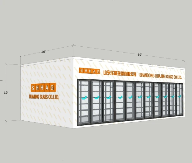 Cold Room Display - Commercial Walk in Cooler with Glass Door