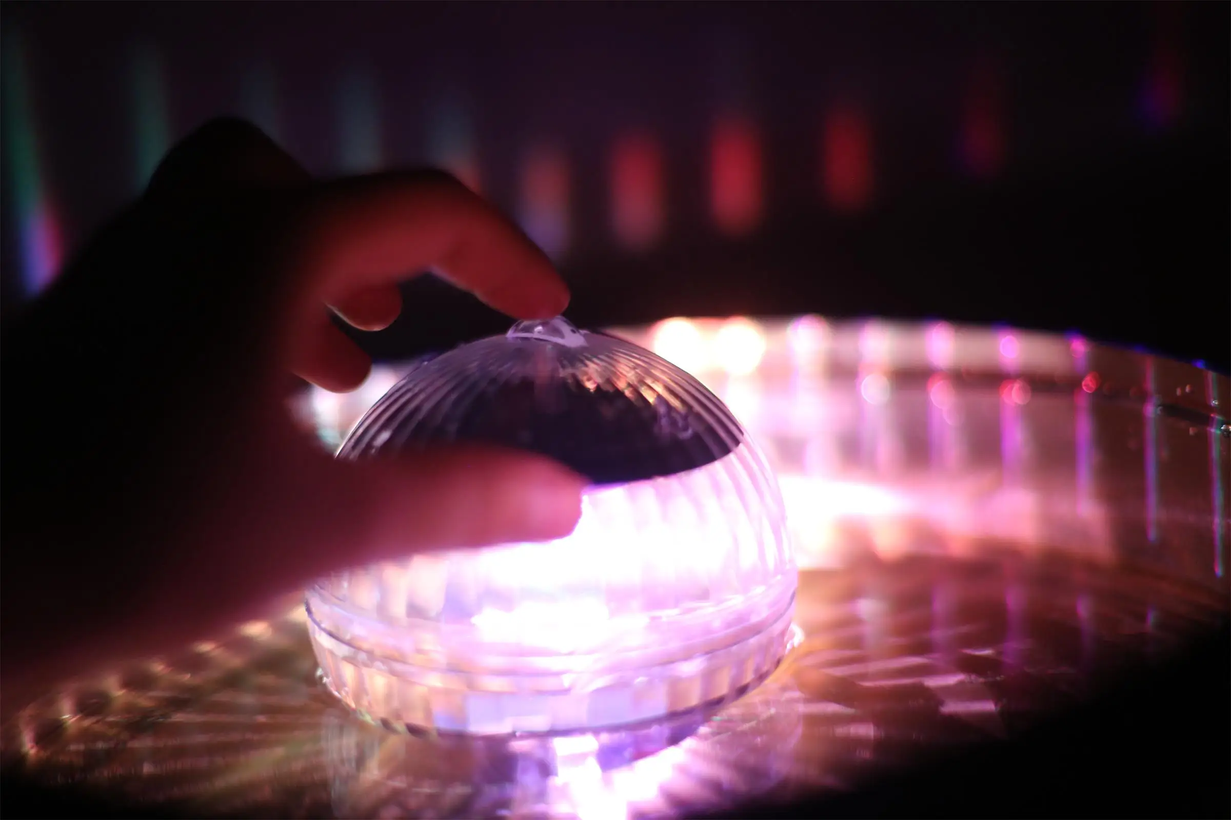 Rgb Underwater Led Disco Light Solar Water Drift Lamp Pool Floating