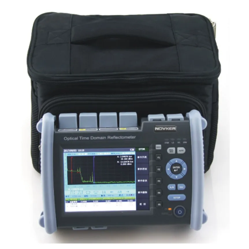 Novker Handheld Optical Time Domain Reflectometer Mini OTDR NK6000 1310/1550nm FTTH fiber optic tester