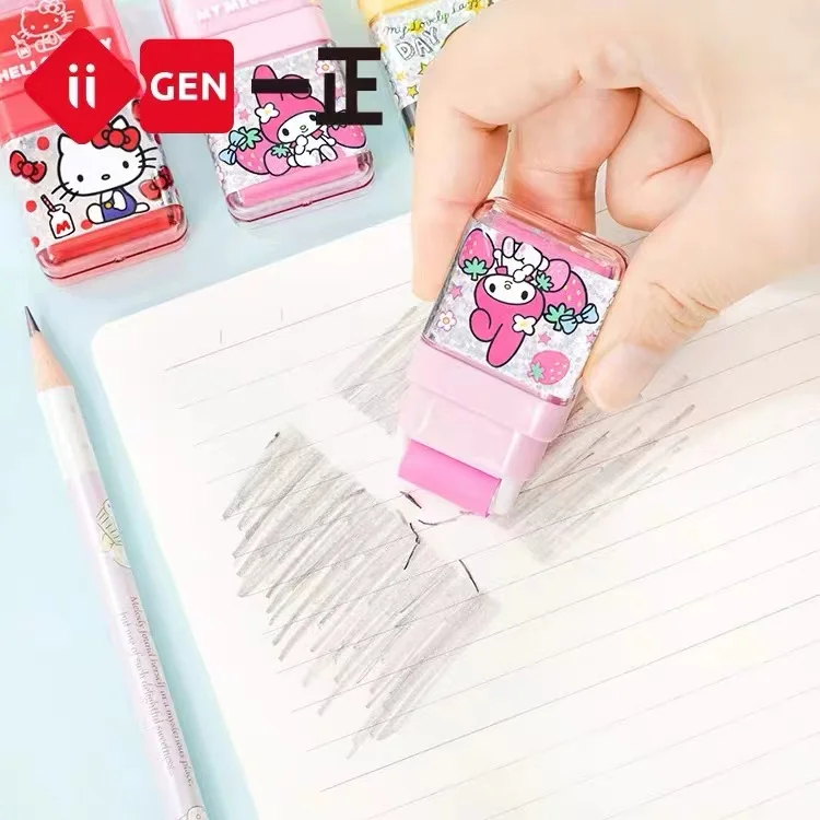 8100 Sanrio Roller Eraser Creative Girl Heart Cartoon Student Fun