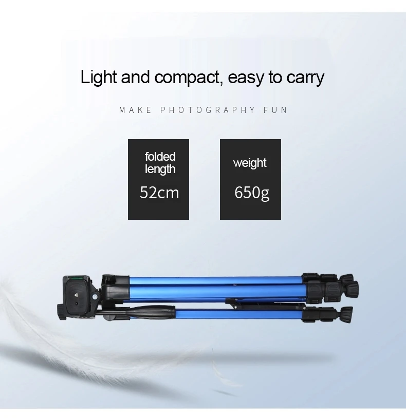 Professional Aluminium Tripod 3366 Mobile Phone Tripod Stand 1.4M for Digital Camera DSLR