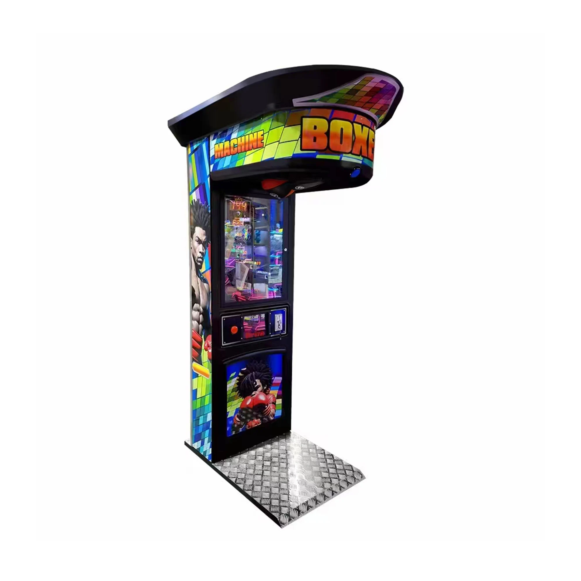 Hot Sale Amusement Park Boxing Machine Indoor Sport Big Punch Coin Operated Boxing Game Machine Boxing Punch Machine manufacture