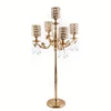 New Crystal Floor Standing Stainless Candle Holder Candlestick