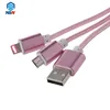 Wholesale Min Keychain Shape Multi Charging 2 in 1 Micro Usb Data Cable For iphone