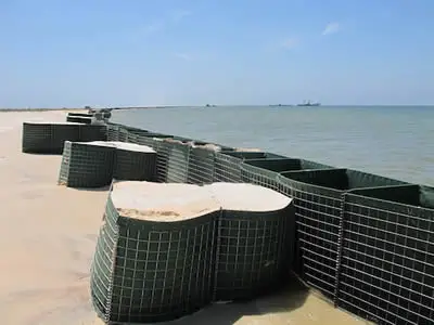 Galfan Coating Wire Mesh Stone Cage Welded Gabions for retaining wall
