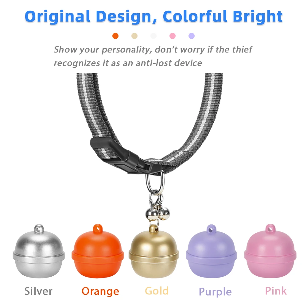 Unique bell shape waterproof GPS mini tracker for pet dog/cat/bird/wild animals, support free APP+PCB web tracking system