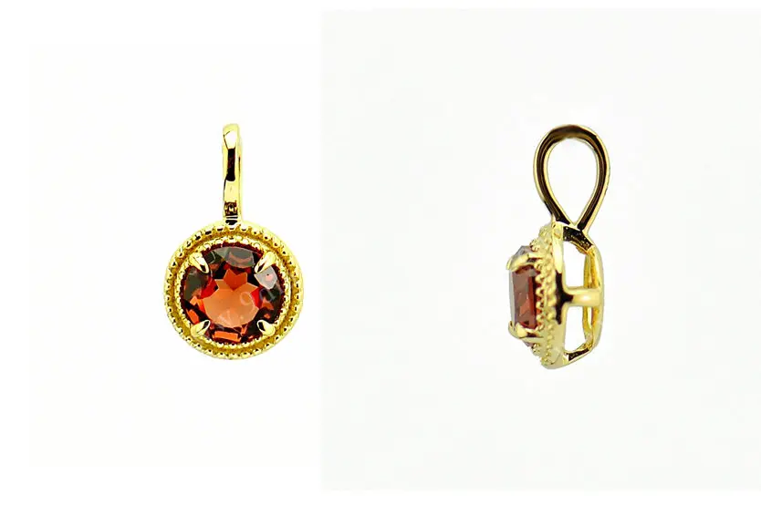 Gold Jewelry Custom Gold Birthstone Gemstone Pendants Charm Necklace