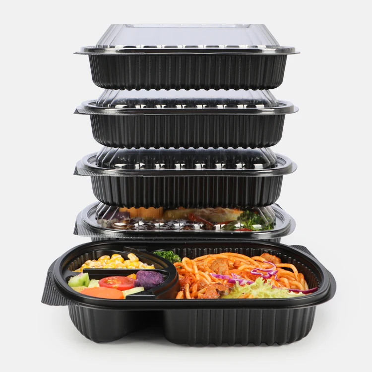 Plastic Disposable Food Tray With 3 Compartments - Buy Plastic Food Tray With 3 Compartments 