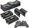 Smatree 2000mAh Rechargeable Battery Dual Charging Station High Speed Docking Compatible for Xbox One Wireless Controller