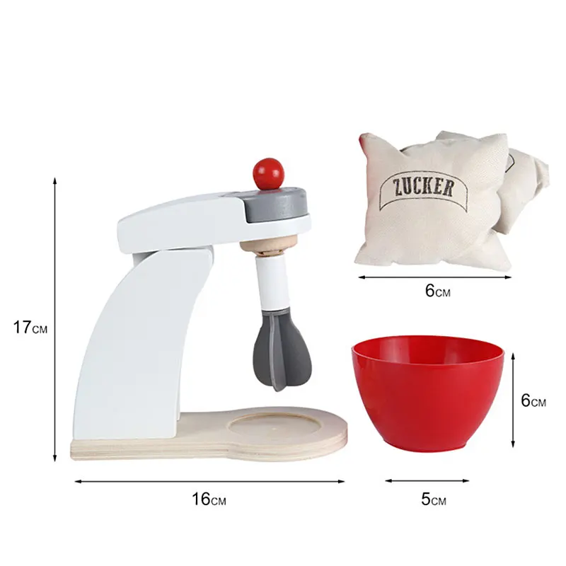 wooden cake mixer toy