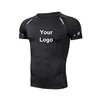 Fashion quick dry plain o neck short sleeve fitness sport gym men t shirt